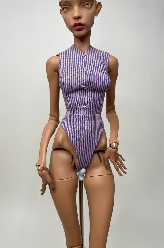 A. Pashapasha purple strip look in cotton