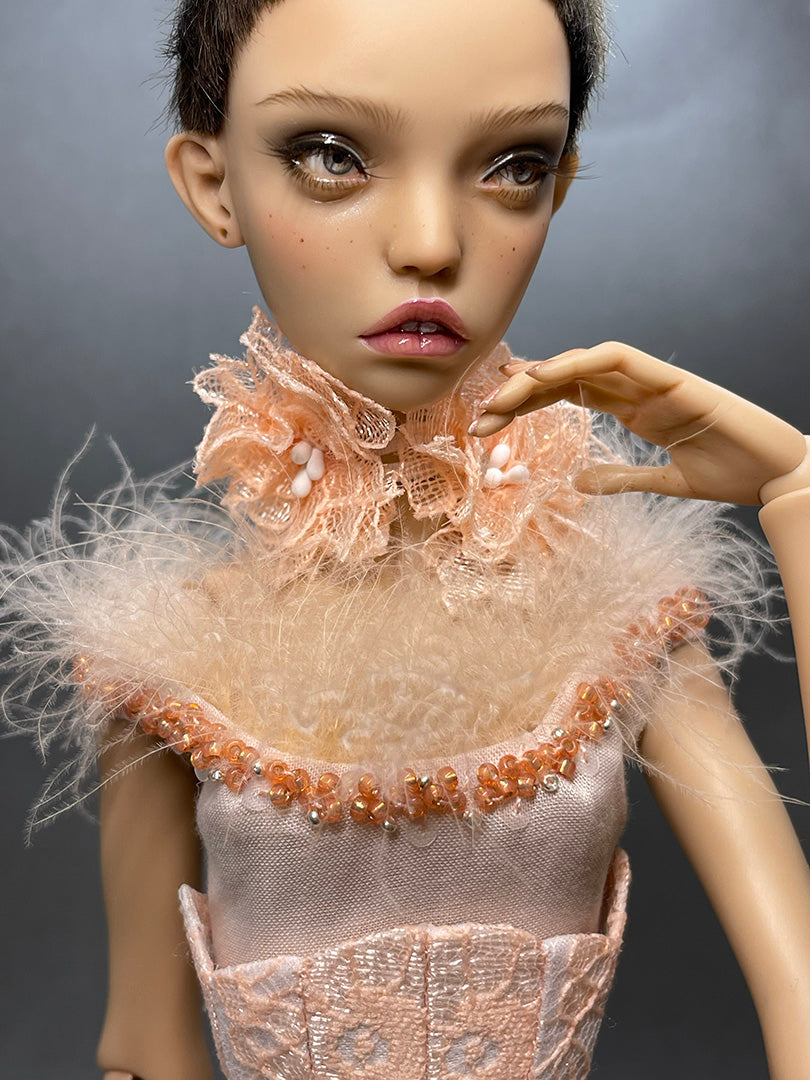 OOAK Corset peach look