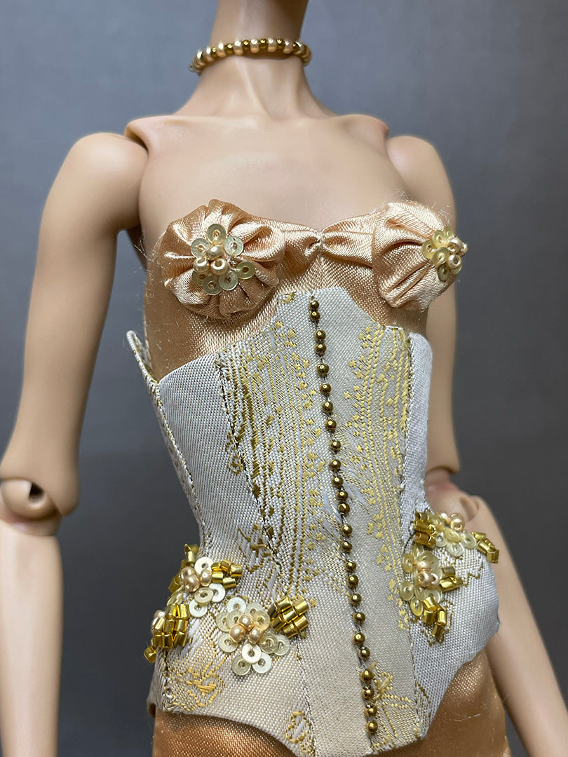 OOAK Corset golden look