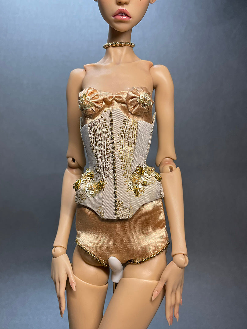 OOAK Corset golden look