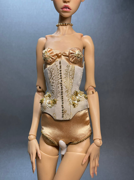 OOAK Corset golden look